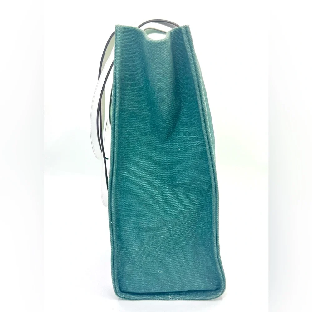 KATE SPADE Green and Pink Striped Tote Bag